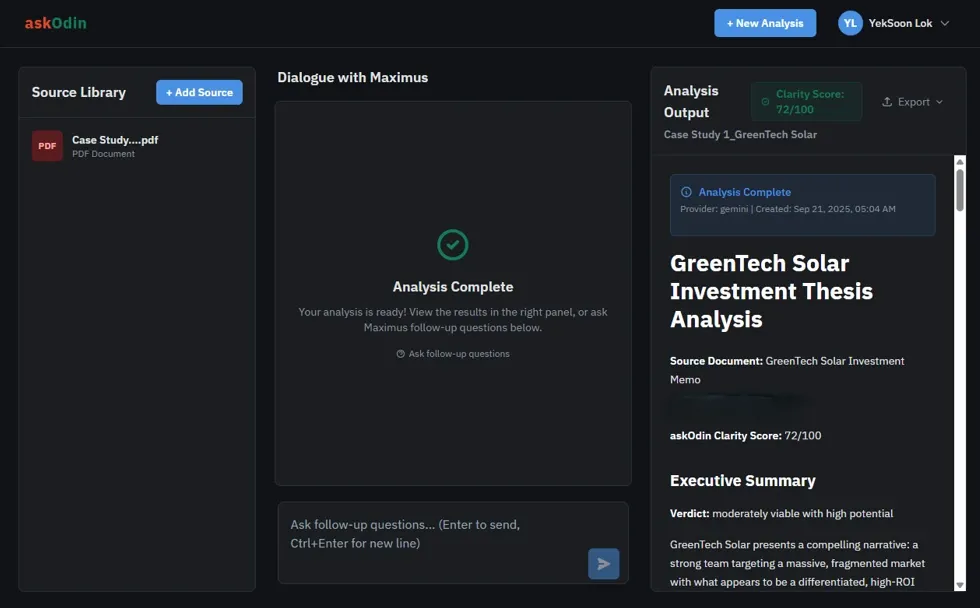 Clarity Dashboard - Automated detection of solvency risks, unit economic flags, and strategic coherence scores